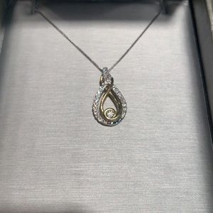 Diamond Necklace 10k Solid Gold